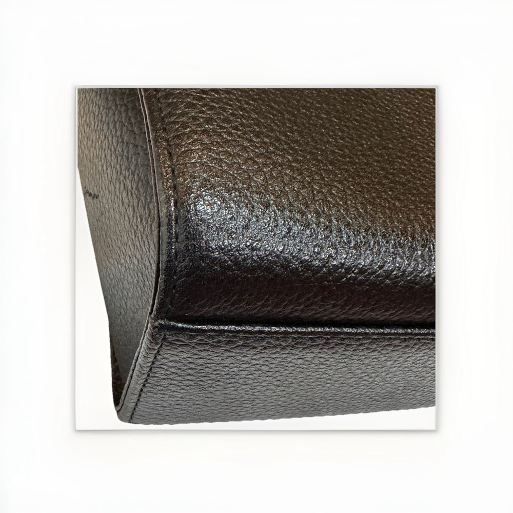 Burberry Leather Top Handle Satchel Bag With Nova Check Lining with COA - Picture 16 of 16